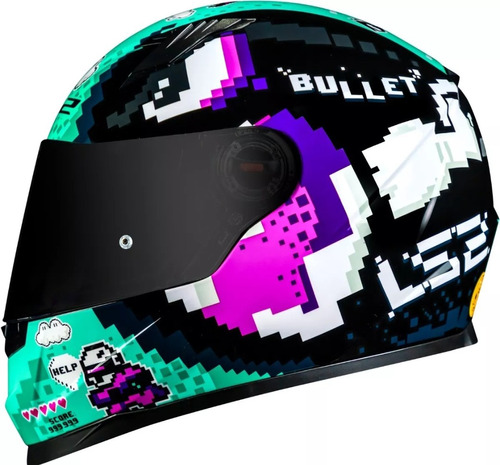 Capacete Ls2 Ff358 Bullet *promoção*