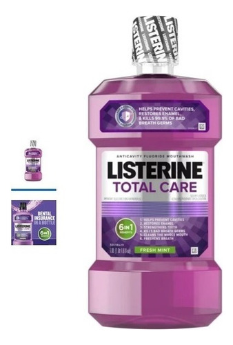 Listerine Total Care Anticavity Fluoride Mouthwash 1 Litro
