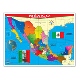 Poster Mexico D.p. (bandera) Educatodo