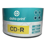 500 Unidades Cd-r Data Print Com Logo 52x 700mb 80 Minutos