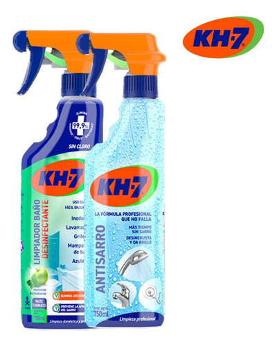 Limpiador De Baño Kh-7 + Limpiador Antisarro 750 Ml Pack X 2