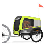 Trailer Transportador De Mascotas Large Para Bicicleta Green