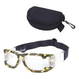 Lentes Goggle Deportivo + Estuche Armazon Graduable Mod L006