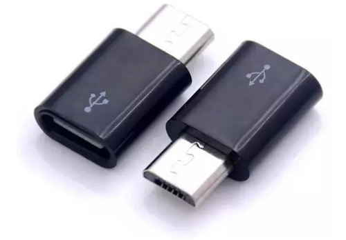 Adaptador V8 Micro Usb Para Tipo C Macho Otg Audio Microfone