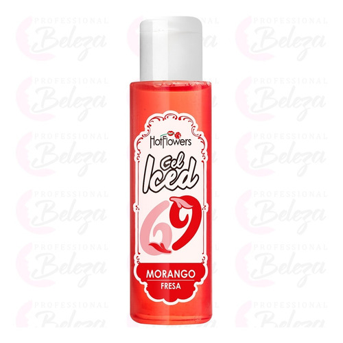 Gel Aromatizante Beijavel Hotflwoer Iced Morango Hc203