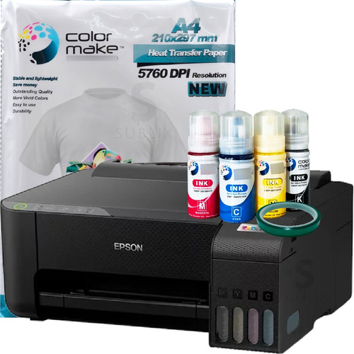 Impresora Epson L1250 Sublimacion + Papel + Tinta Colormake