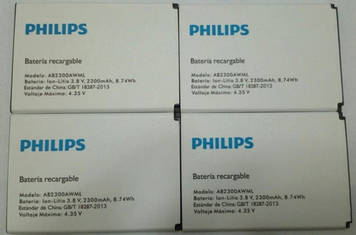 Batería Philips S 358 Ab2300awml Nuevas Y Originales.