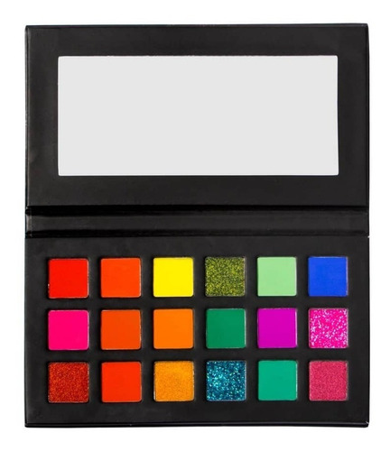 Paleta De Sombra Neon Splash De Okalan 18 Colores