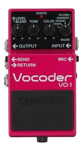 Pedal Boss Vo1 Vocoder + Cable Interpedal Ernie Ball 