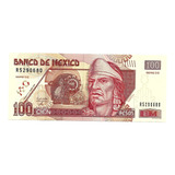 Billete México 100 Pesos 2008 Nezahualcóyotl  Serie D Z