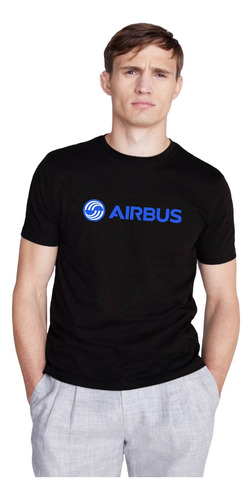 Camisa Camiseta Avião Airbus Air Bus Aviação Preta