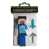 Muñeco De Minecraft Steve Articulado Con Accesorios 