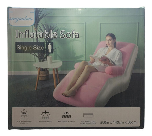 Sillon Sofá Inflable Portátil Plegable