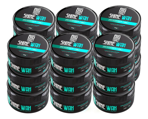 Cera Capilar Shine Wax Big Barber 75g Incolor Atacado 18 Und