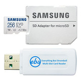 Tarjeta De Memoria Samsung 256gb Evo Plus Microsd Compatible