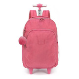 Mochilete Escolar Juvenil Luxcel Up4you Pink - Mc47152