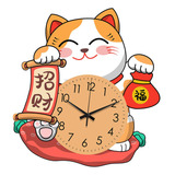 Reloj De Pared De Gato De La , Decorativo, Bonitos Regalos S