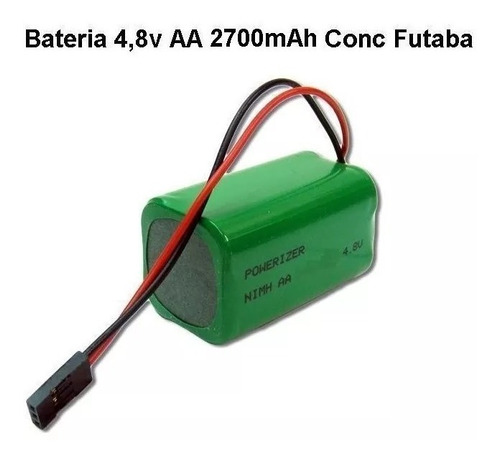 Bateria 4,8v Aa 2700mah Ni-mh Conector Futaba Airtronics Pro
