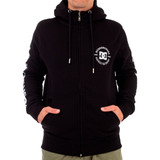 Campera Canguro Dc Lifestyle Hombre Star Pilot Negro Blw