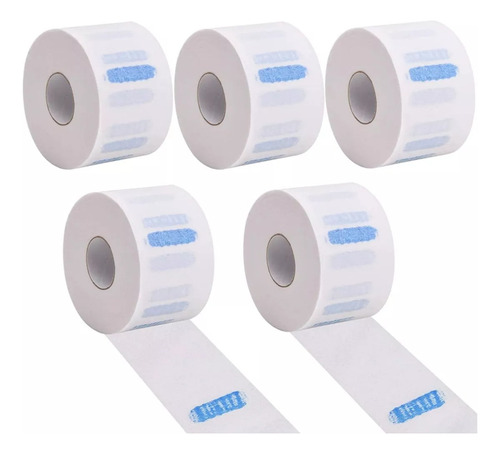 Kit Paquete Rollos X5 Barbería Desechable Papel Cubre Cuello