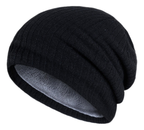 Gorro Beanie Cálido Con Forro Piel Suave Sintética Ciclismo