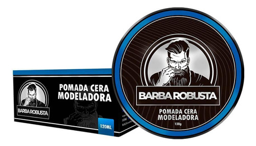 Cera Para Barba Bigode Modelar Controla Frizz Barba Robusta