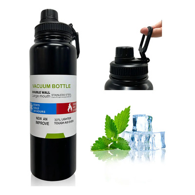 Termo Acero Inoxidable Fría\u002Fcaliente 30oz, Botella Al Vacío Con Doble Aislamiento Térmico, Agua Fría 24 Horas Y Caliente 12 Horas Para Deporte Viaje, Termo Taze Con Tapa Hermética Antigoteo (negro, | MercadoLibre