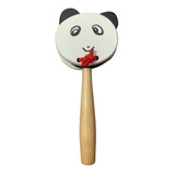 Castanhola Panda Infantil Com Cabo De Madeira Custom