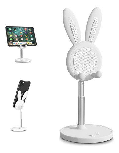 Suporte De Telefone Para Mesa De Escritório Cute Rabbit