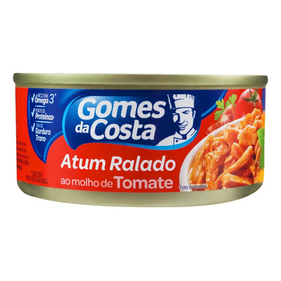 Atum Ralado ao Molho de Tomate Gomes da Costa Lata 140g | MercadoLivre