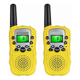 Radio Walkie Talkie Con Banda Infantil, Amarilla