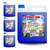 Detergente Liquido Active 5 Lt Bidón (caja 4 Unidades)