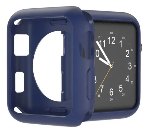 Carcasa Compatible Con Apple Watch 42 Mm, Color Azul Marino