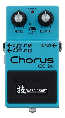 Pedal De Efecto Boss Waza Craft Special Edition Chorus Ce-2w  Turquesa