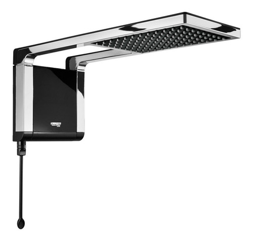 Regadera Eléctrica De Pared Lorenzetti Acqua Ultra Storm Negra Cromada 6800w 220v