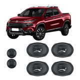 Kit Alto Falantes Hertz Para Fiat Toro = 2 Pares Falantes Dcx690.3 + 1 Par Tweeter Dt24.3