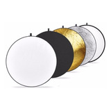 Reflector Flex 5 Colores En 1 110cm Para Fotografia Y Video 