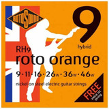 Jgo De Cuerdas Para Guitarra Electrica Serie Roto Orange Rh9