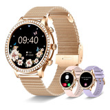 Reloj Inteligente Mujer Hd 1.32 Impermeable Android Ios