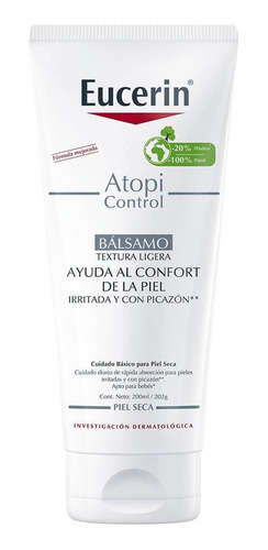 Bálsamo Eucerin Atopicontrol Piel Irritada Comezón 200ml