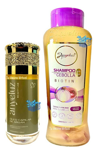 Kit Anyeluz Shampoo + Oleo Arga - mL a $224