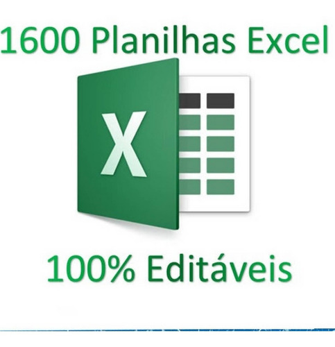 1600 Planilhas Excel -  Super Pacote Pronta Entrega