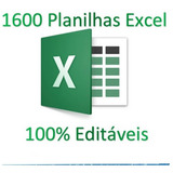 1600 Planilhas Excel -  Super Pacote Pronta Entrega