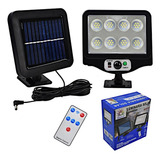 Potente Lampara Led 20w Solar Exterior Control Remoto 5 Pack