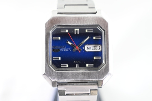 Reloj Seiko 5 Dx Azul Eléctrico  Tv  Automático Vintage