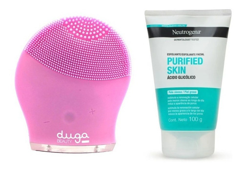 Combo De Limpieza Facial Cepillo + Gel Exfoliante Neutrogena