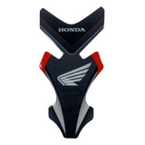 Cubre Tanque Moto Tankpad Resina Para Honda Gris / Rojo