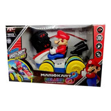 Carro Control Remoto Mario Kart Luces Y Sonido Mario Bros Rc