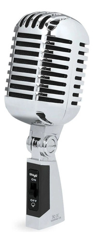 Microfone Stagg Vintage Sdmp40 Cr-corpo Plástico