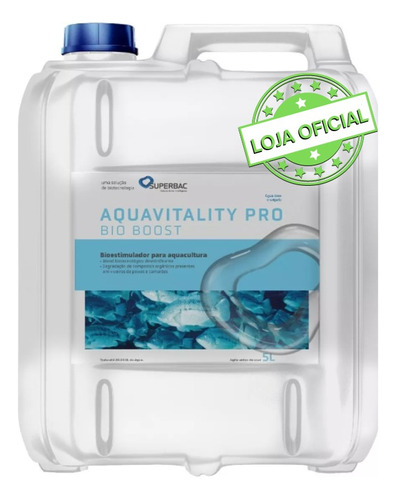 Solução Para Piscicultura Aquavitality Bioboost Pro 5l